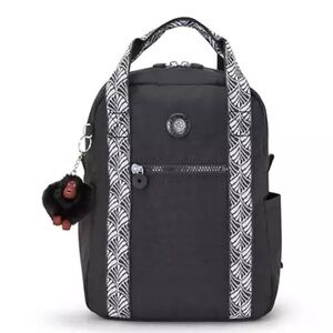KIPLING Emmaline Top Handle Backpack Jet Black NWT
